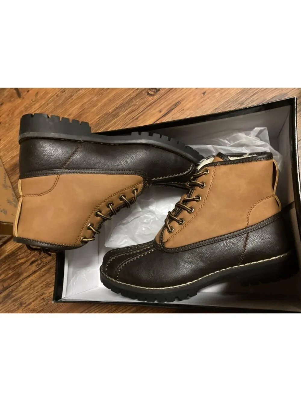 Steve Madden Boots Cornel Duck Brown Men's Size 7 US New In Box
